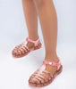 Sandalias Barbie infantil glitter