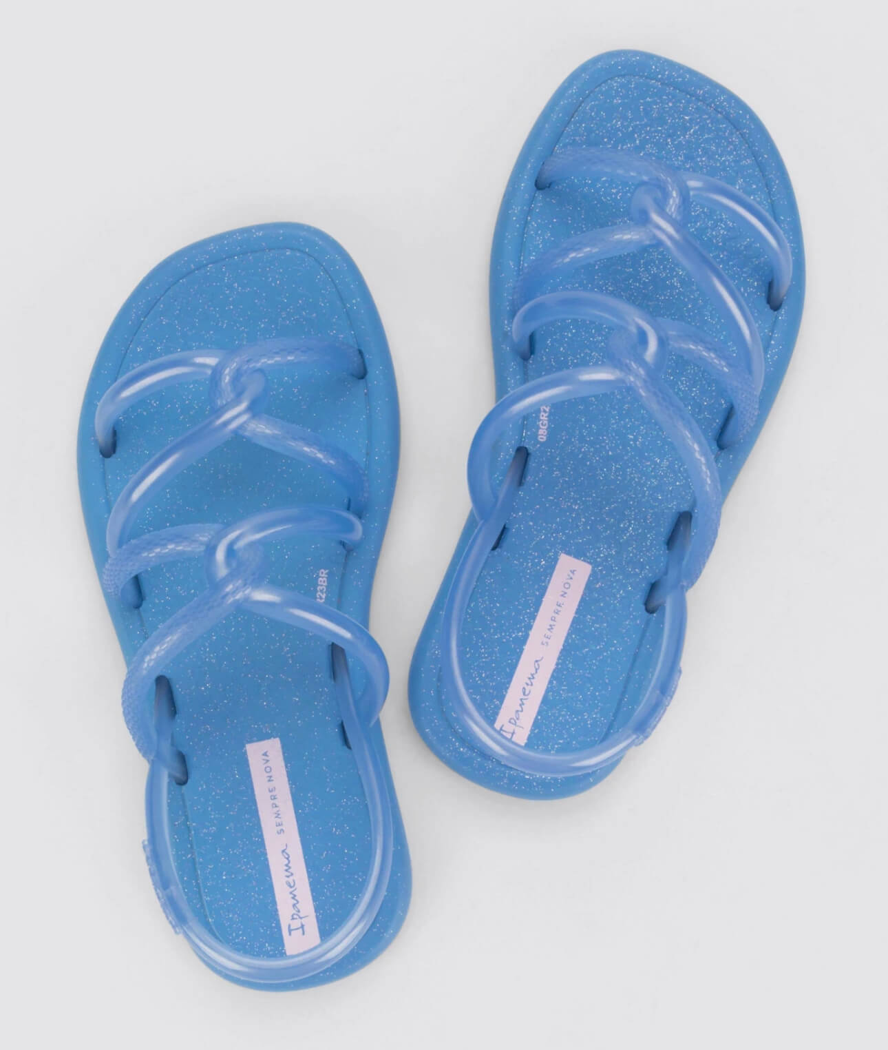 Sandalias Ipanema kids glitter azul