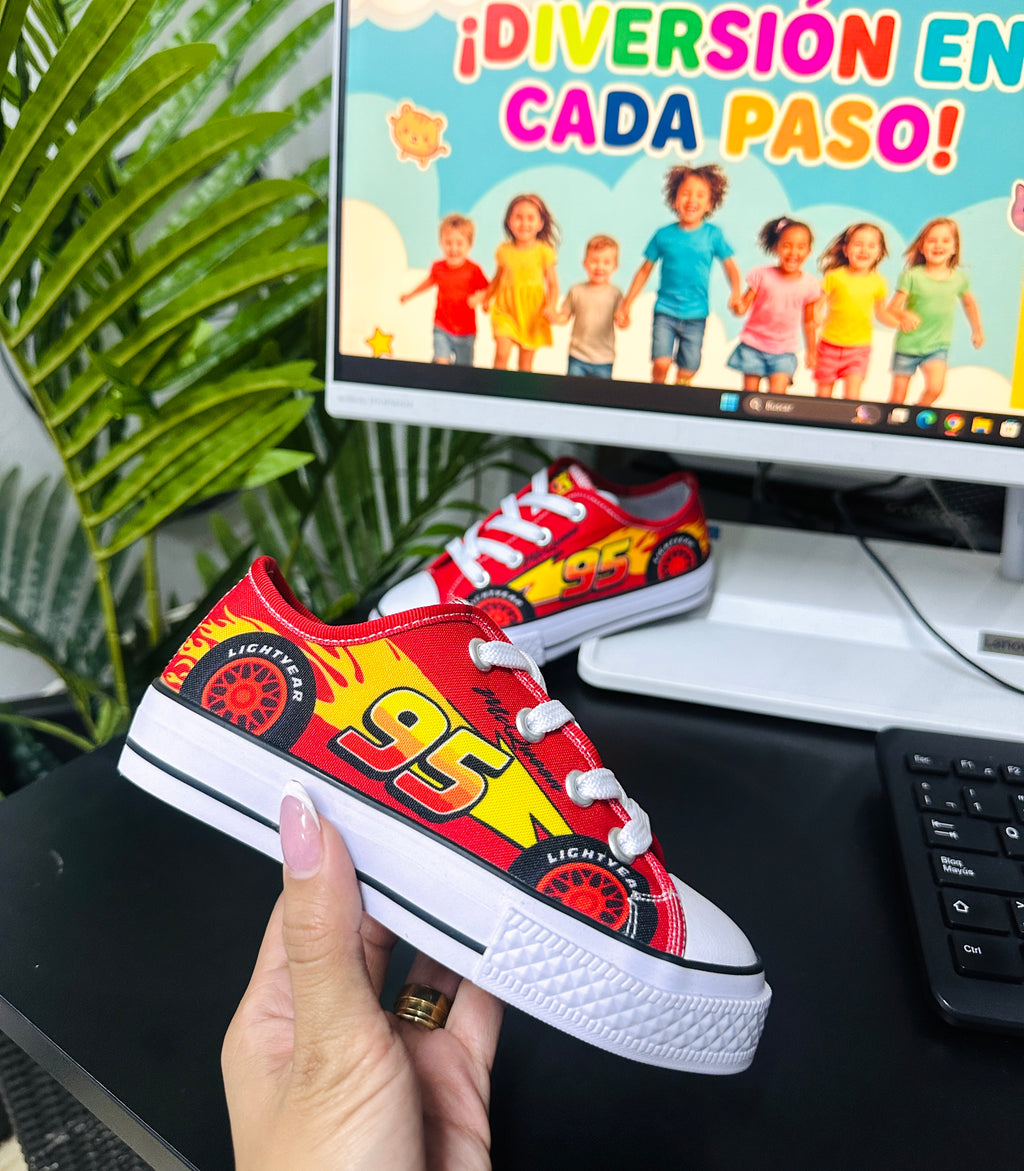 Tenis Cars Rojo Niño