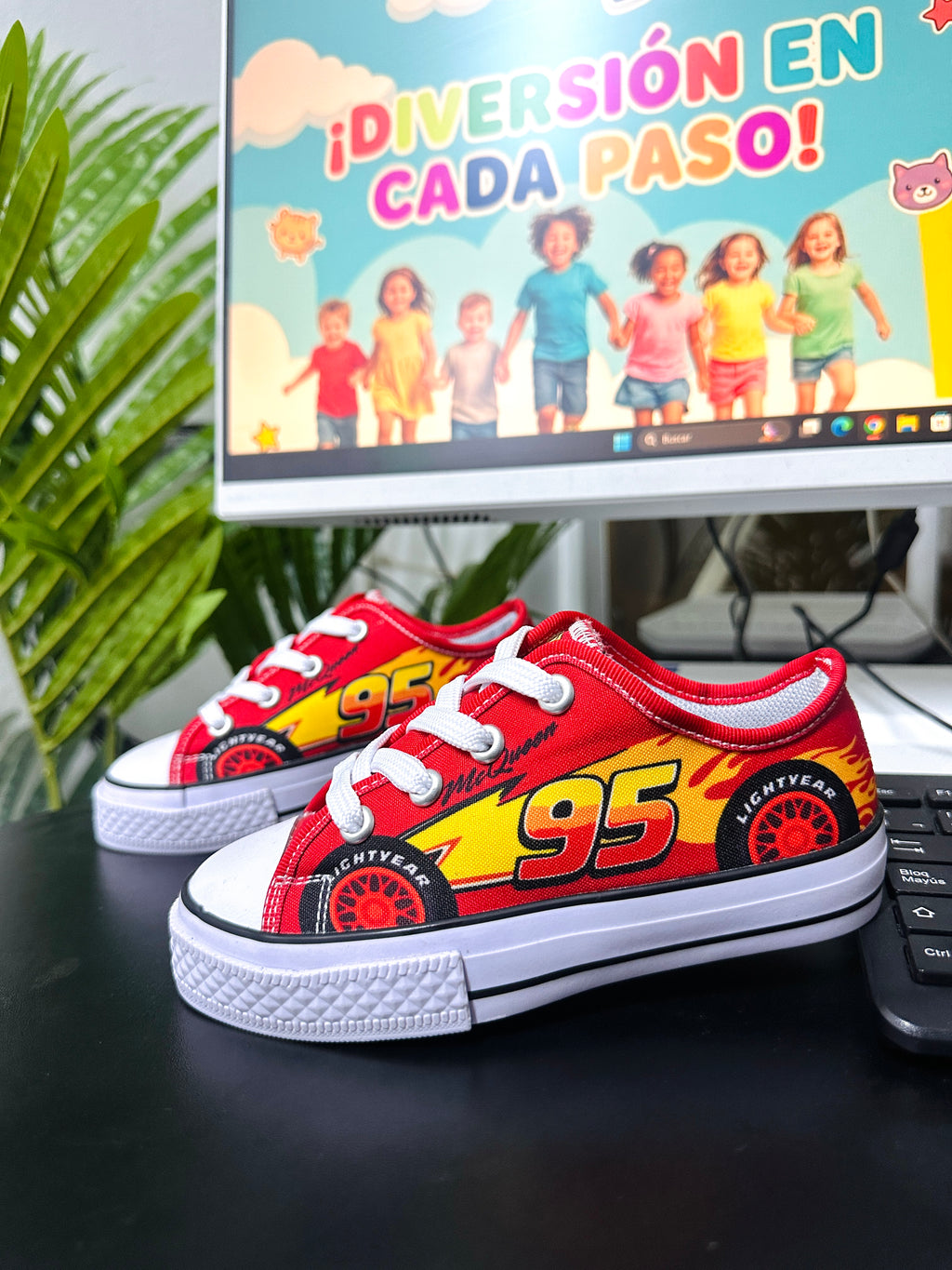 Tenis Cars Rojo Niño