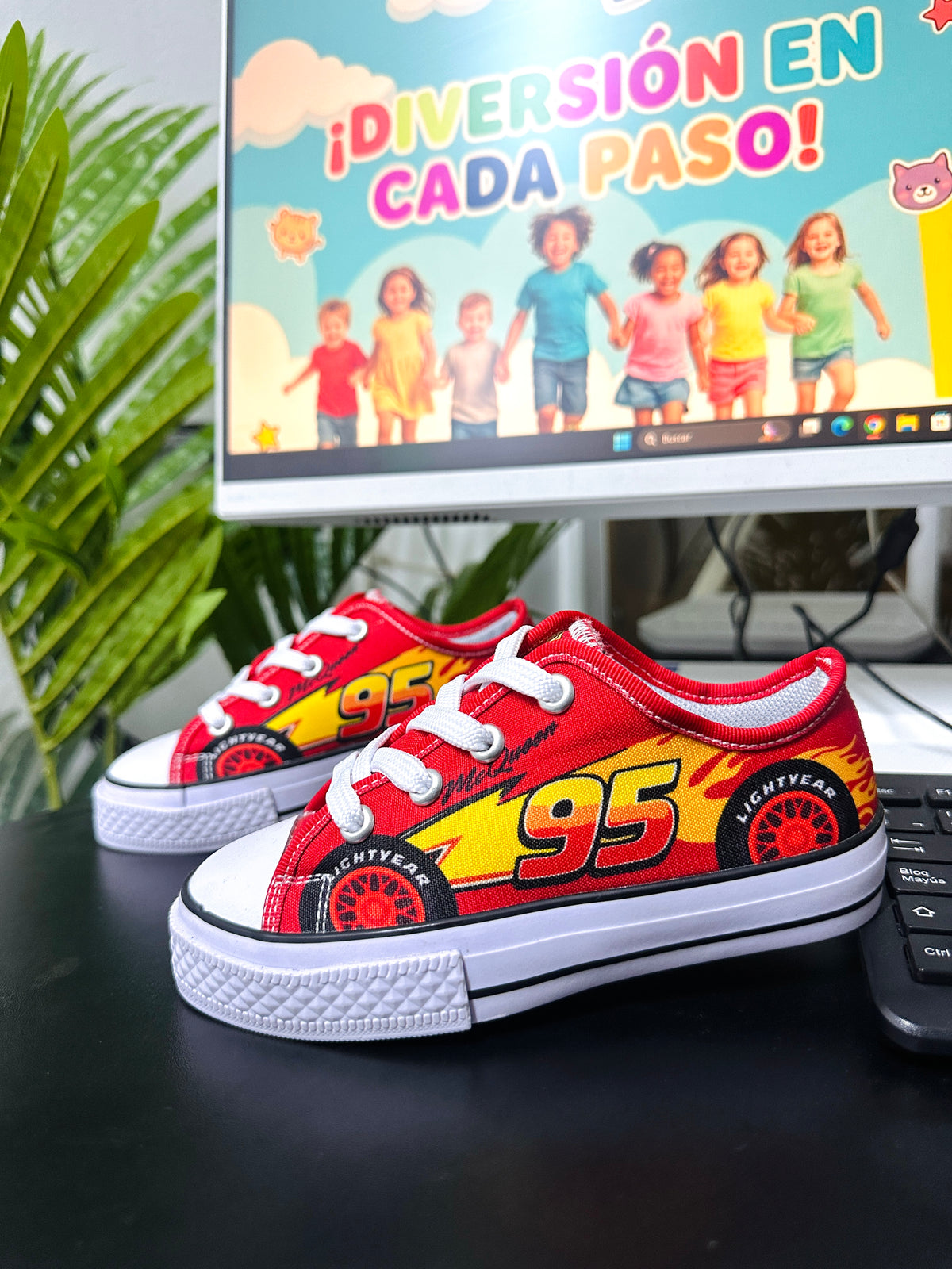 Tenis Cars Rojo Niño