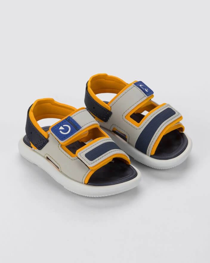 Sandalias Cartago baby gris x amarillo