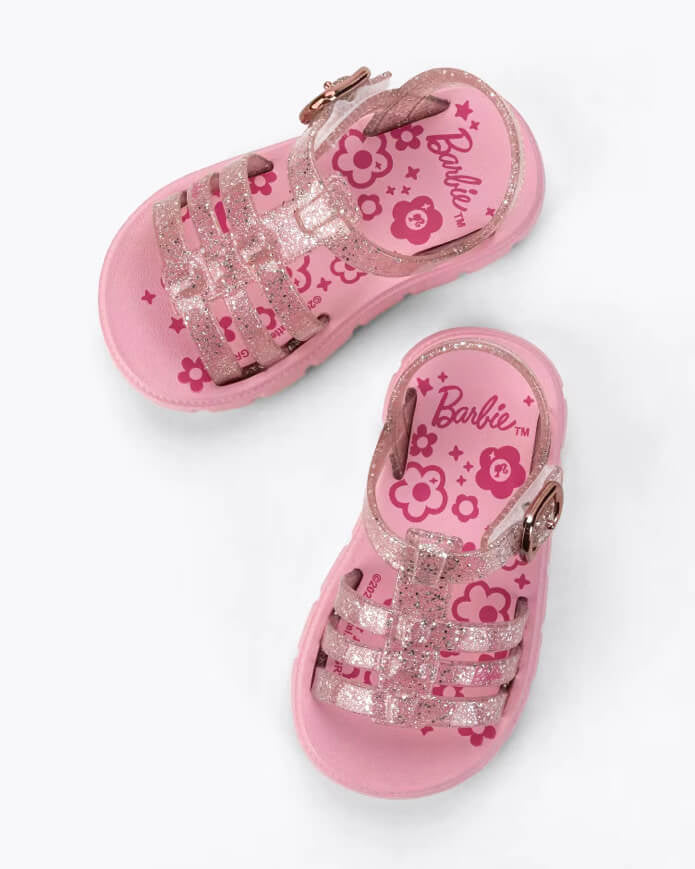 Sandalias Barbie baby glitter