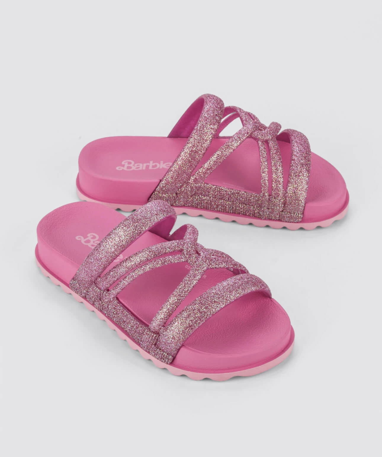 Sandalias Barbie Rosa Escarcha