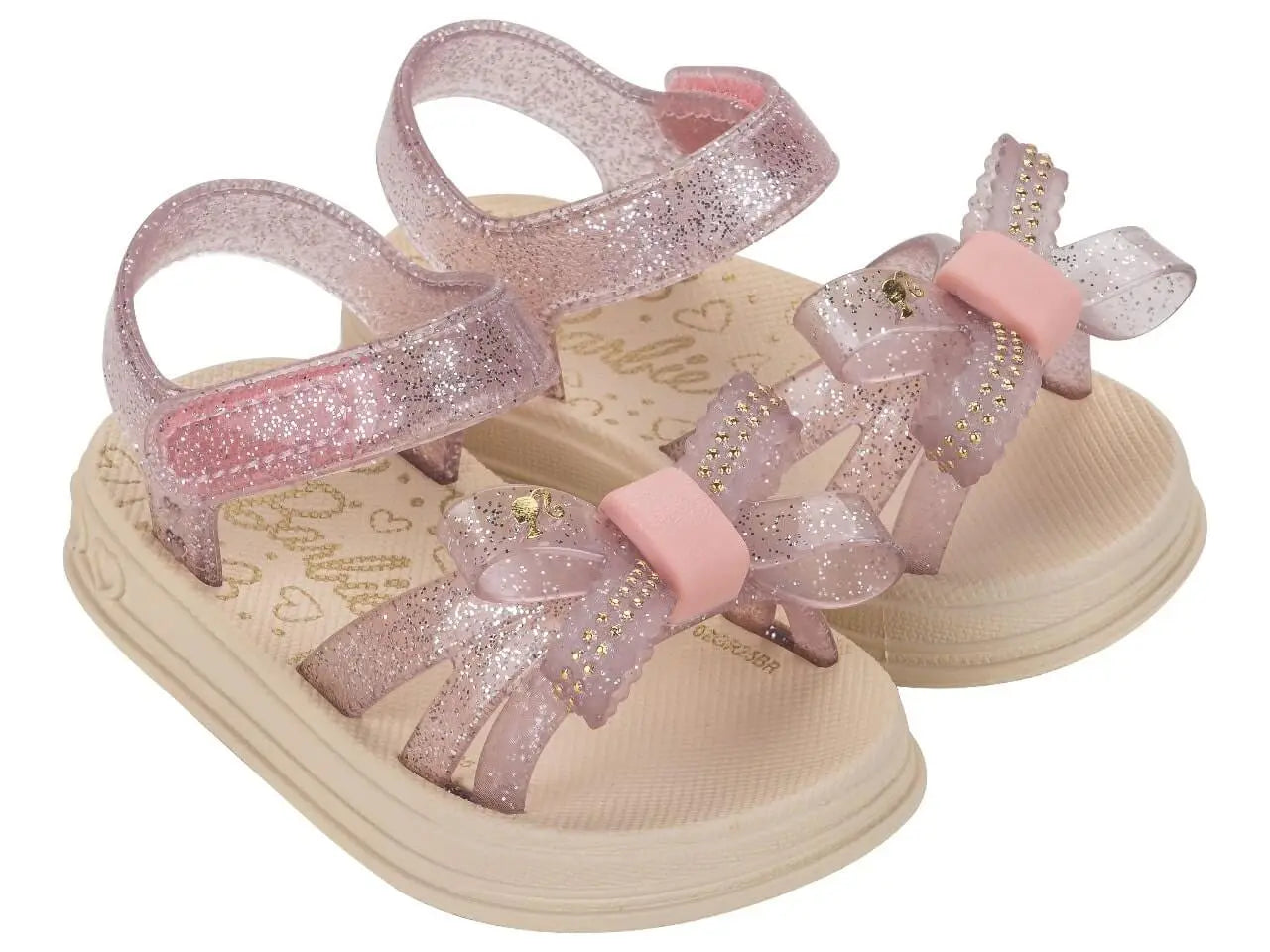 Barbie Soft Baby Beige/Rosa Glitter