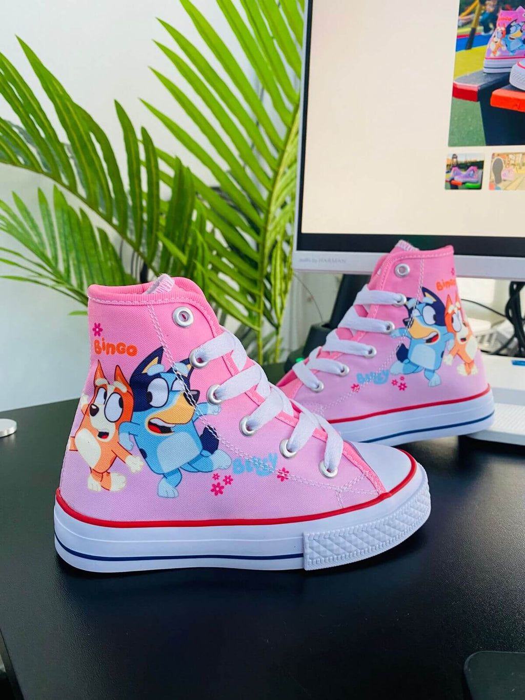 Tenis en bota bluey rosa