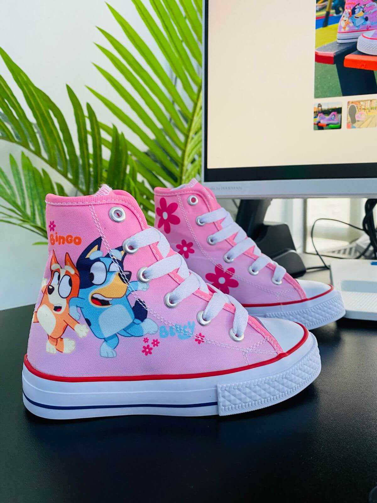 Tenis en bota bluey rosa
