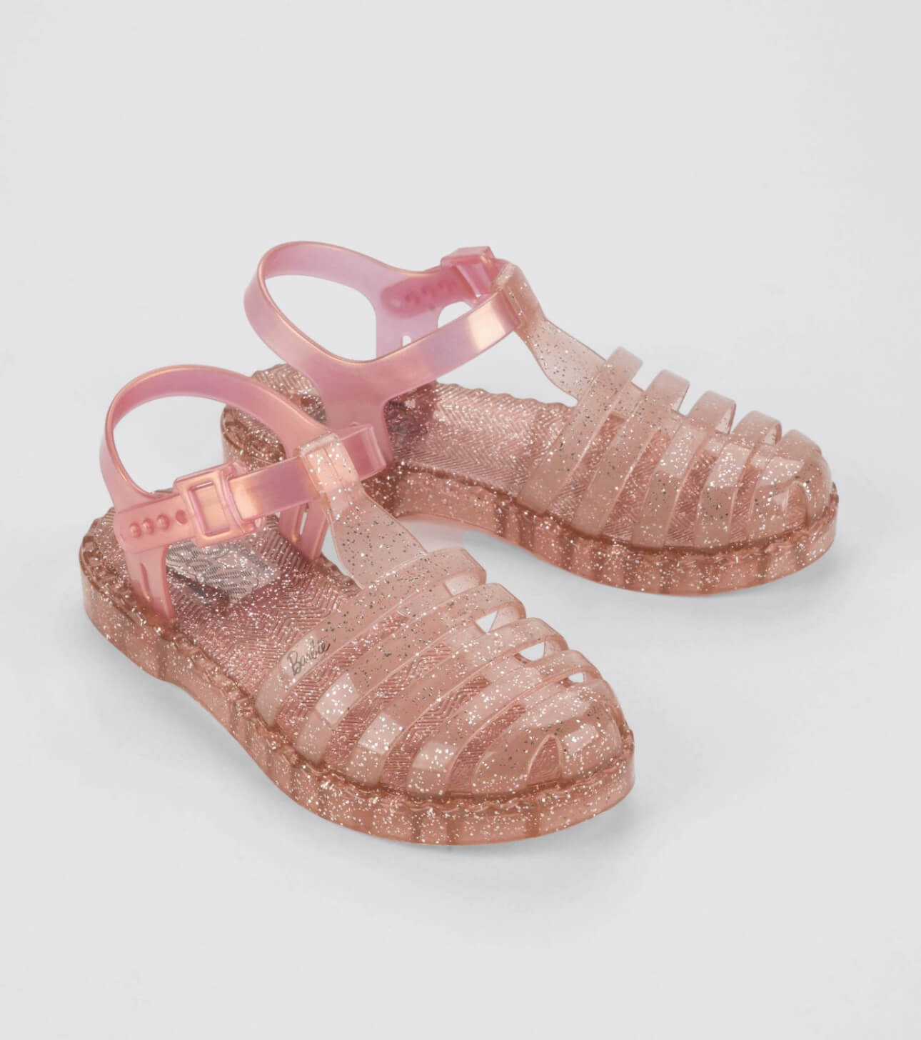 Sandalias Barbie infantil glitter