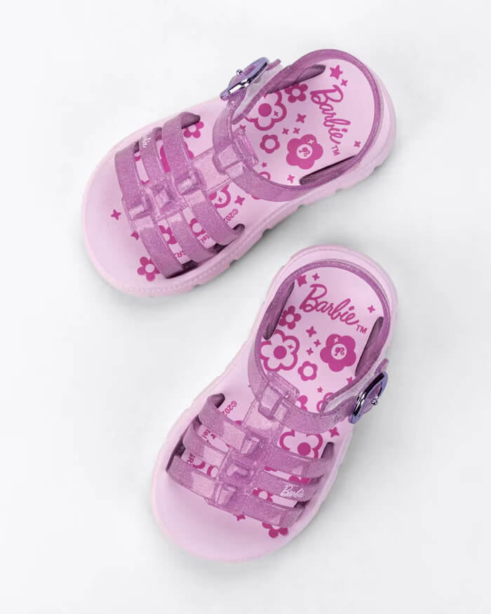 Sandalias Barbie baby glitter