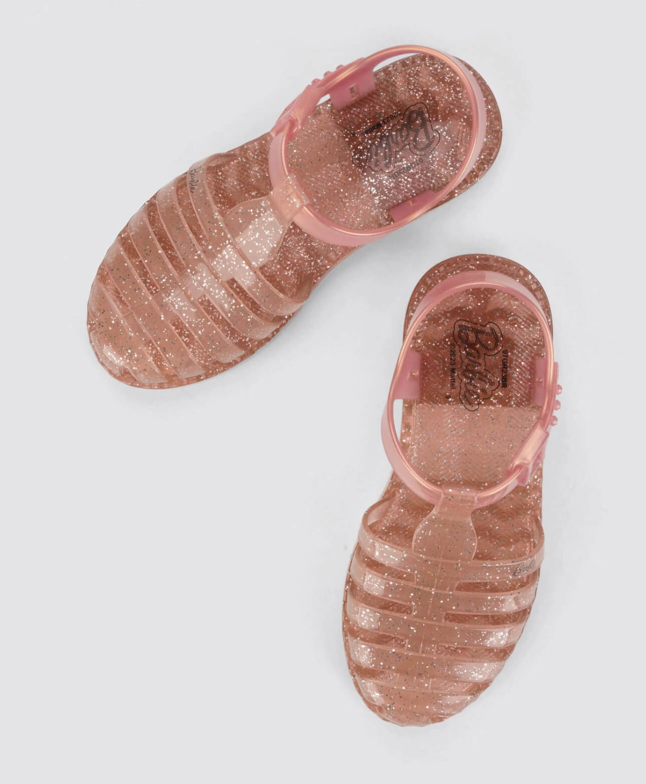 Sandalias Barbie infantil glitter