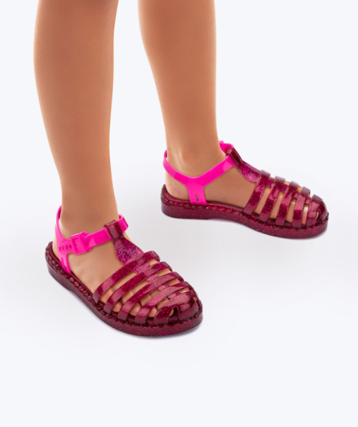 Barbie Duo Sandal Aranha Kids Rosa Glitter/Rosa