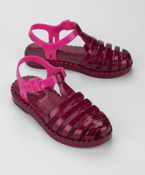 Barbie Duo Sandal Aranha Kids Rosa Glitter/Rosa