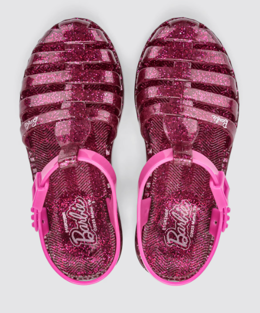 Barbie Duo Sandal Aranha Kids Rosa Glitter/Rosa