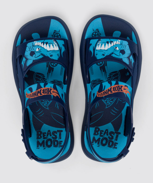 Hot Wheels Shark Sandal Kids Azul/Azul/Naranja