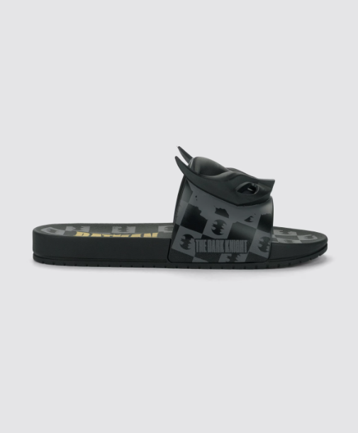 Batman Adventure Slide Kids Negro/Gris Oscuro/Amarillo