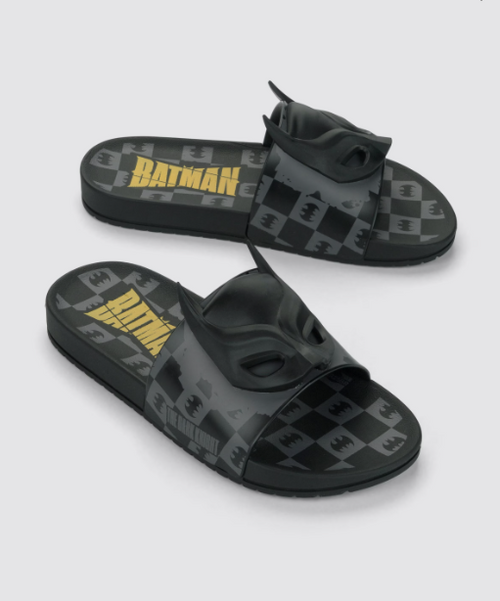 Batman Adventure Slide Kids Negro/Gris Oscuro/Amarillo