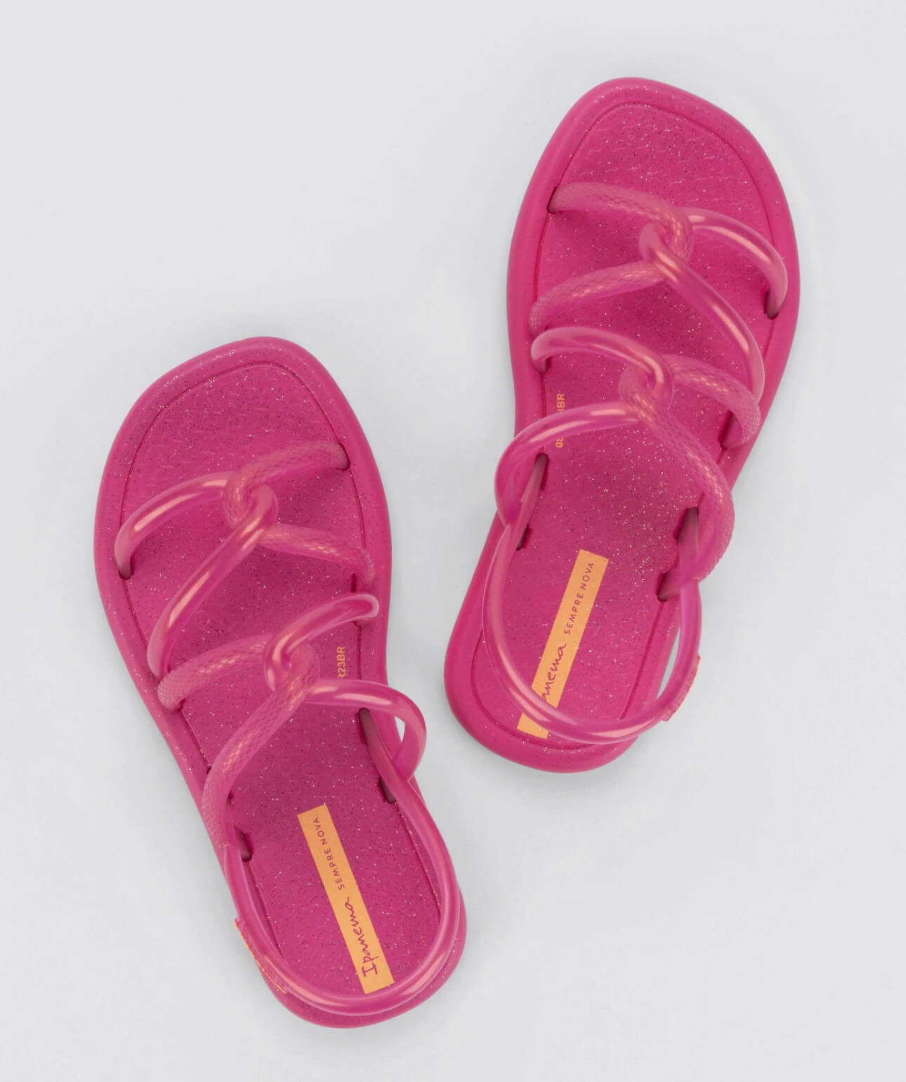 Sandalias Ipanema kids glitter fucsia