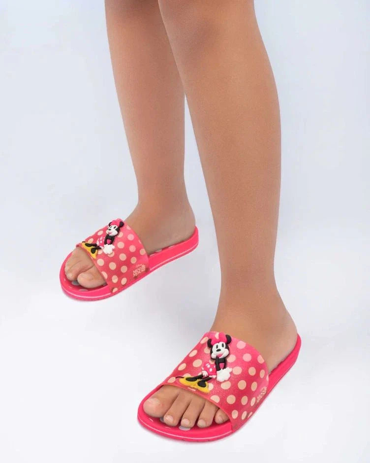 Disney plus Slide Minnie Rosa/Amarillo