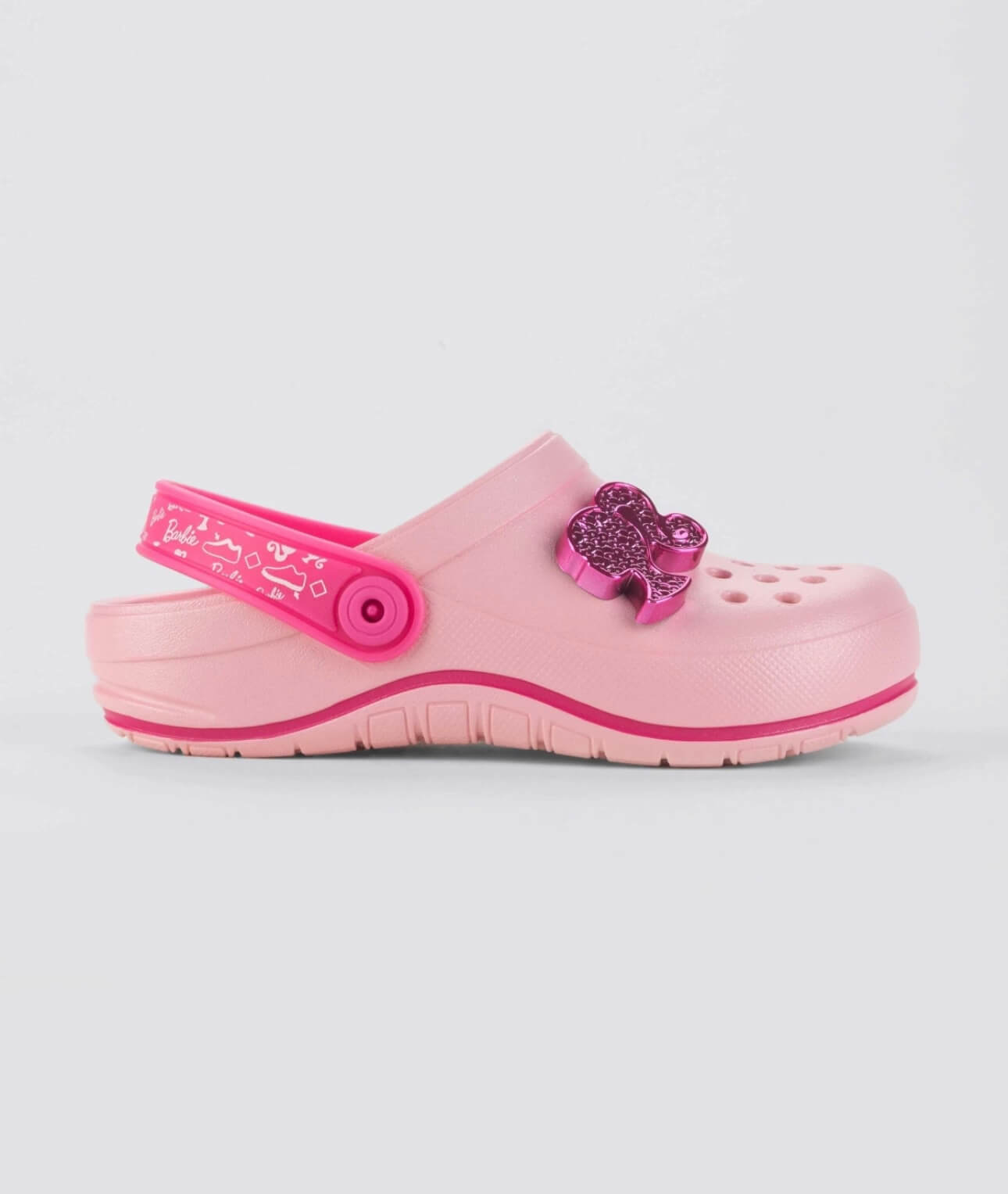 Suecos Barbie infantil rosa