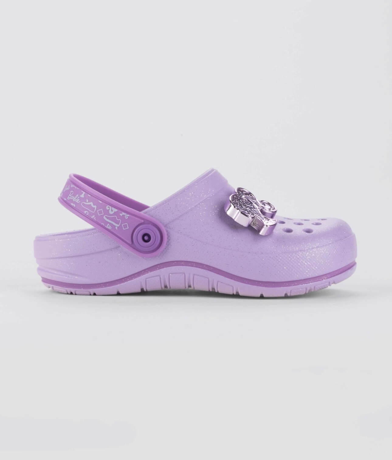 Suecos Barbie infantil lila