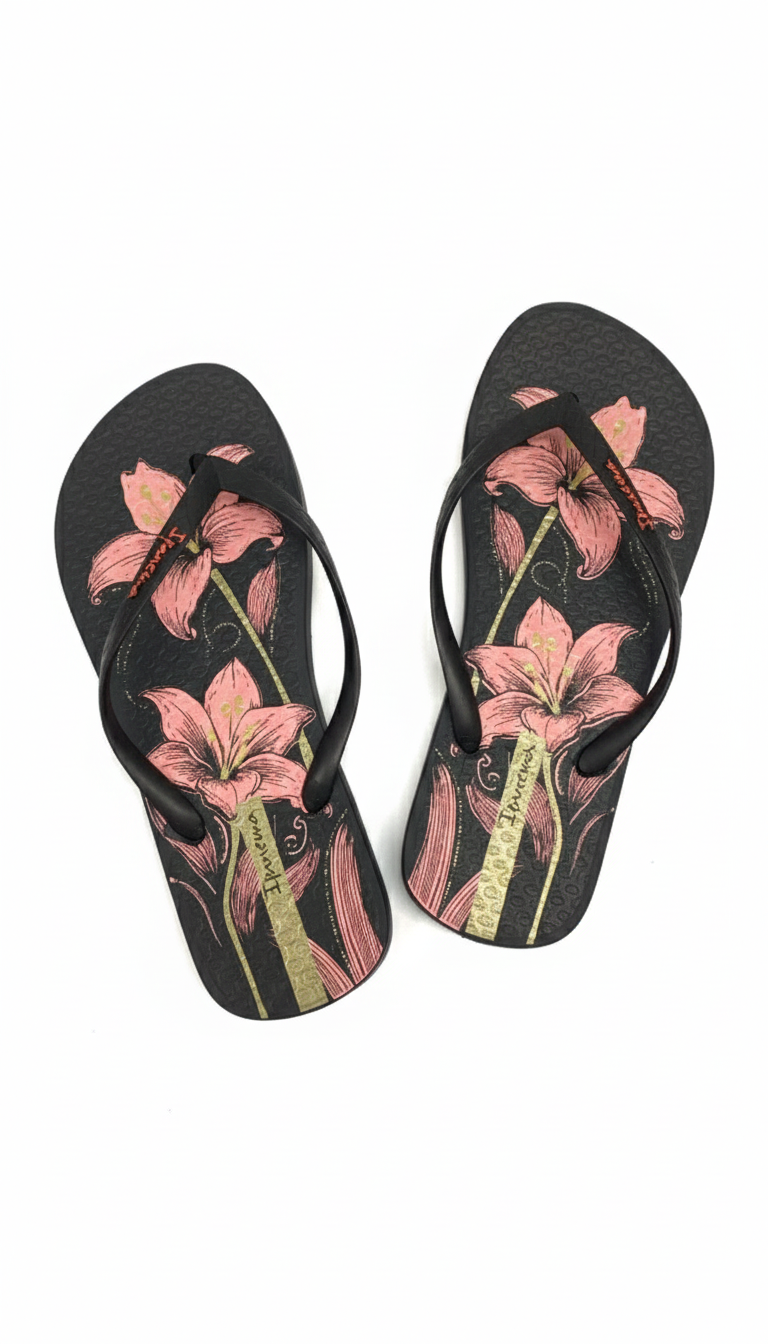Ipanema Oasis Fem Negro/Rosa/Oro
