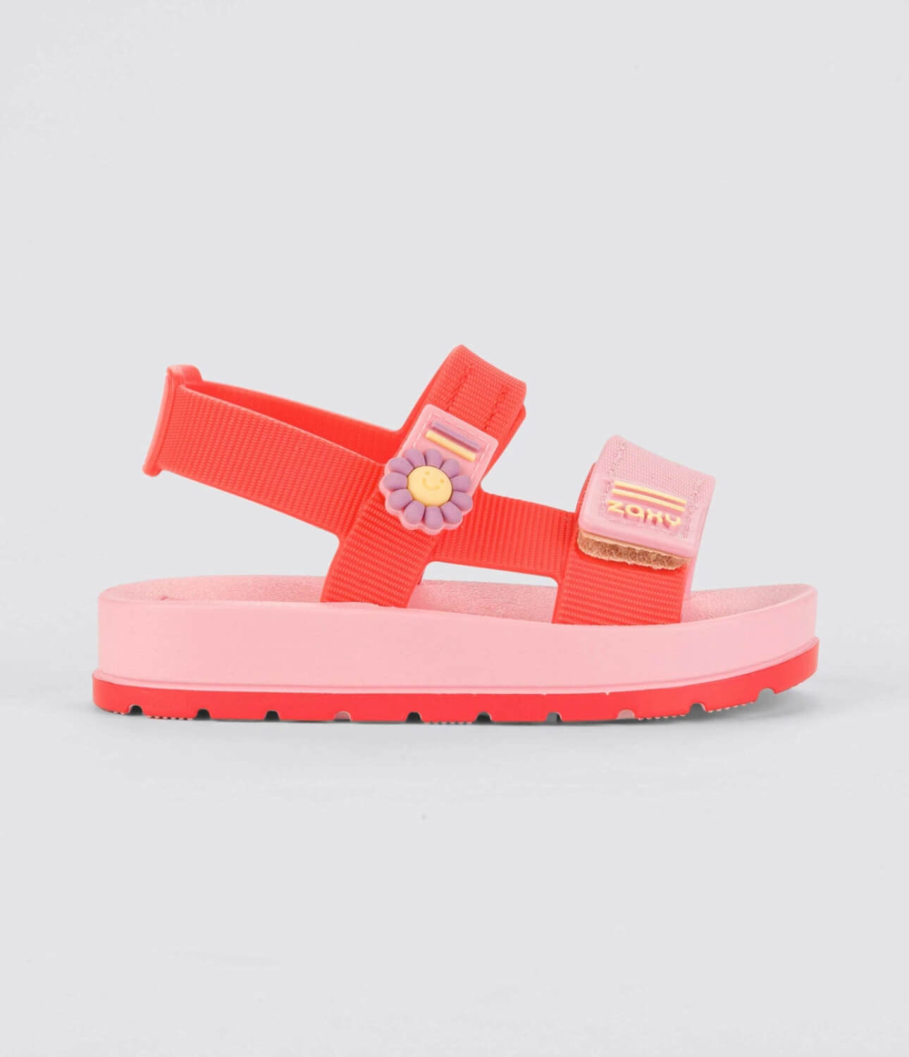 Sandalias zaxy baby flor rosa / naranja