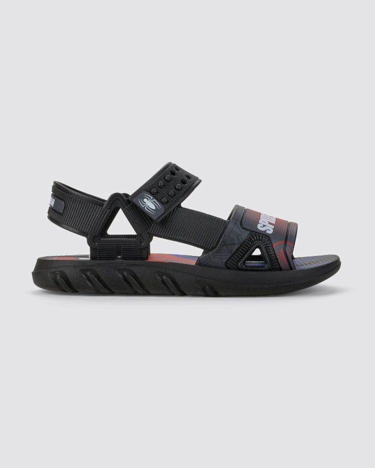 Marvel Sandl kids Negro/rojo