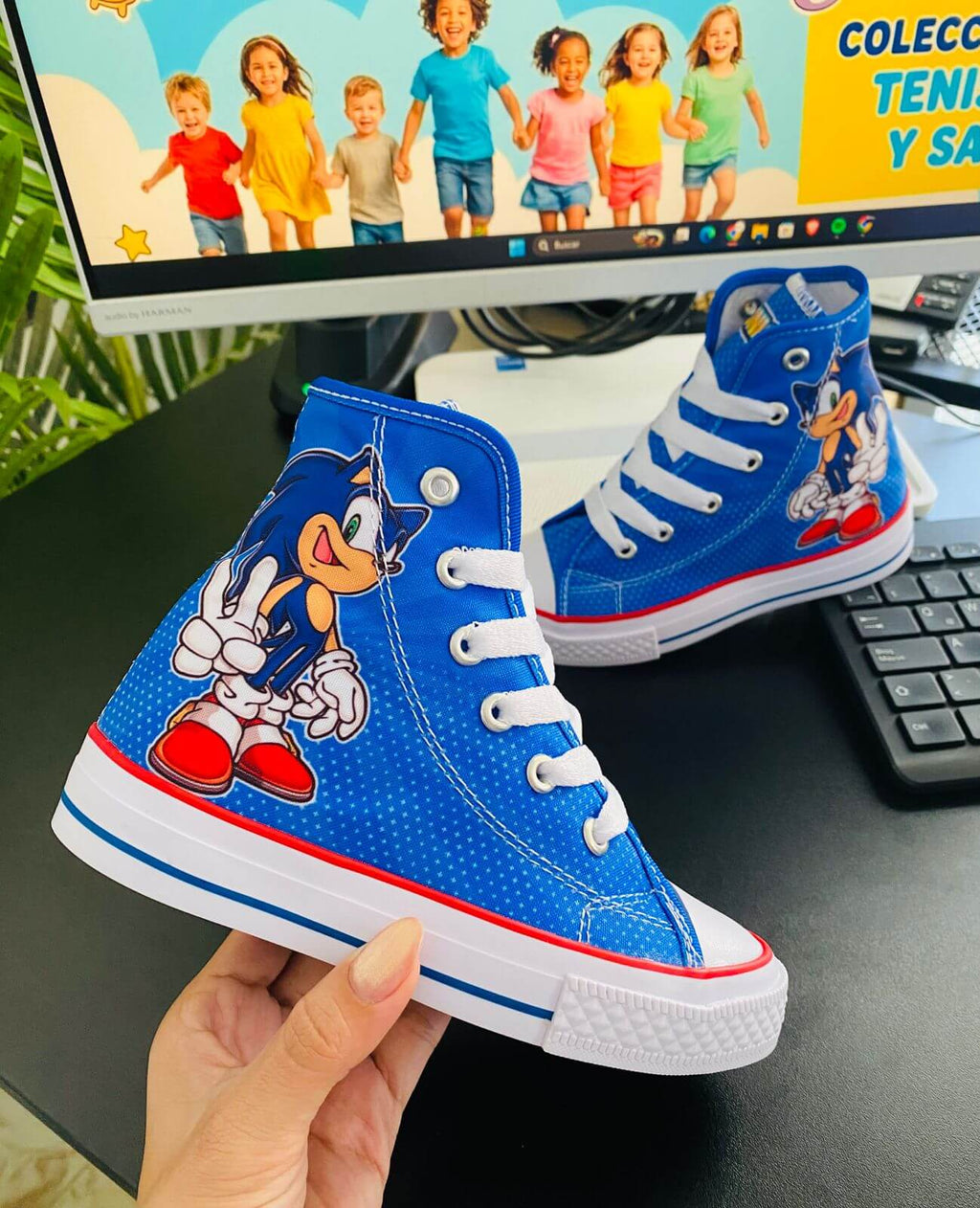 Tenis sonic azul