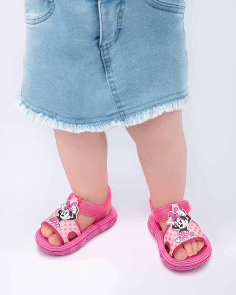 Disney Happy Sandals Baby Minnie Rosa