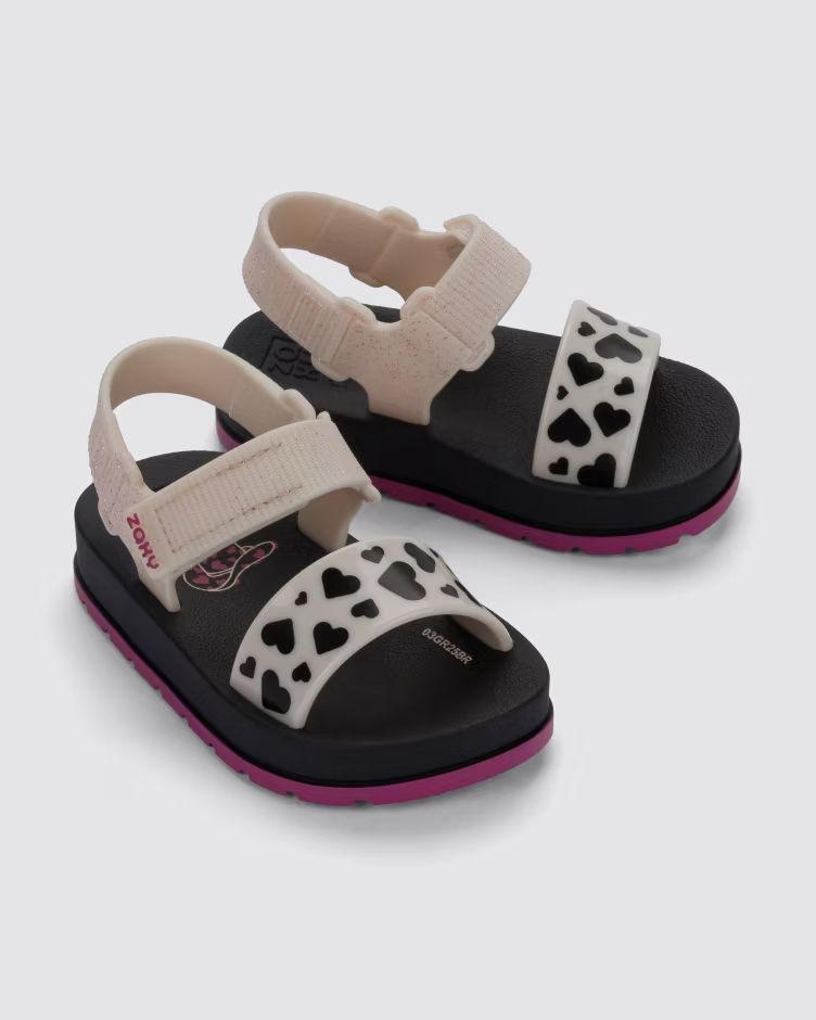 Zaxy Moderninha Print Baby Negro/Corazon