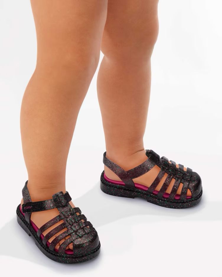 Zaxy Lovely Sand Baby  Negro/Glitter