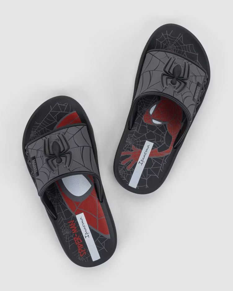 Ipanema Spider Slide Marvel Negro/Gris