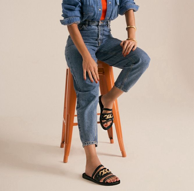 Ipanema Metal Glam Slide Negro