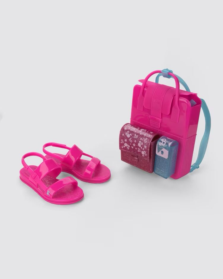Barbie Sandalia + Bolso Fucsia