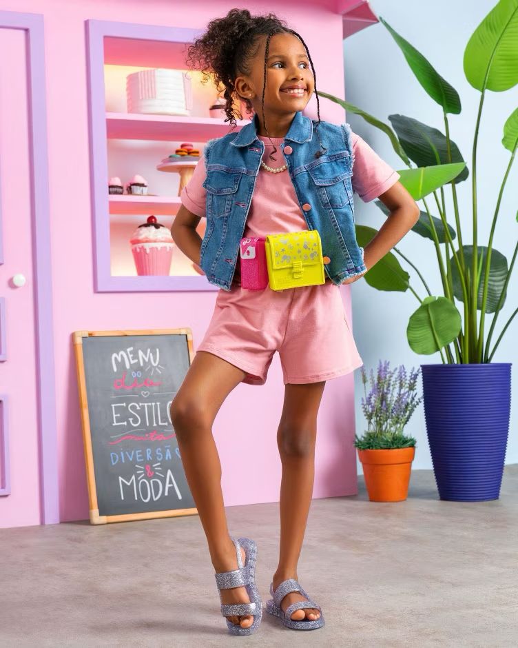 Barbie Sandalia + Bolso Glitter