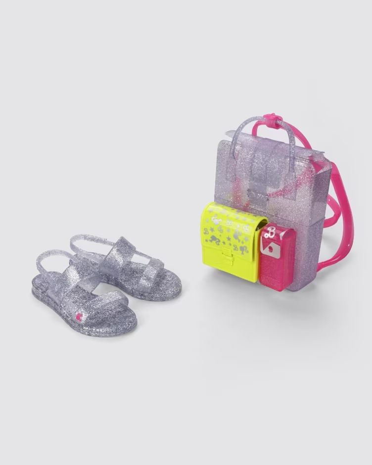Barbie Sandalia + Bolso Glitter