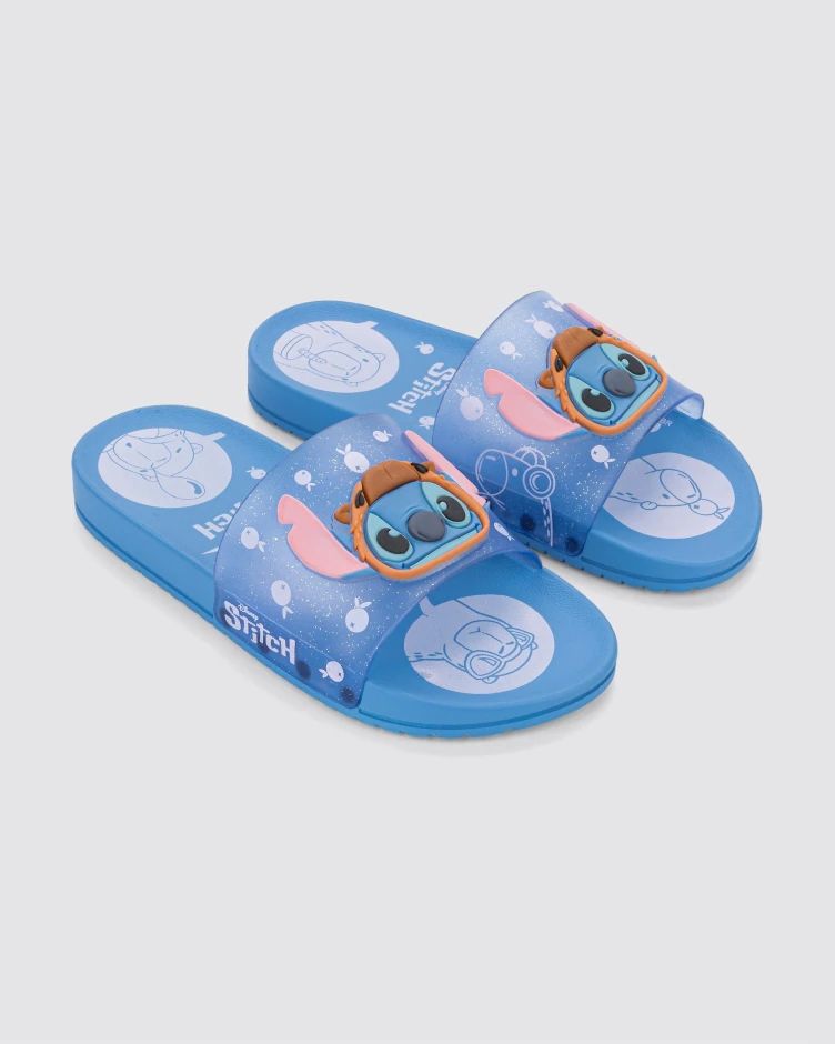 Sandalias Disney Stitch Mania plus Slide azul