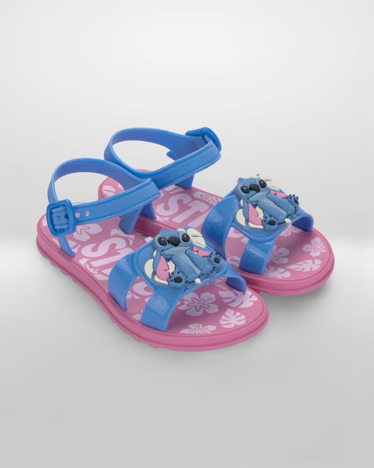 Stitch Pet Shop Sandal Kids Azul/Rosa