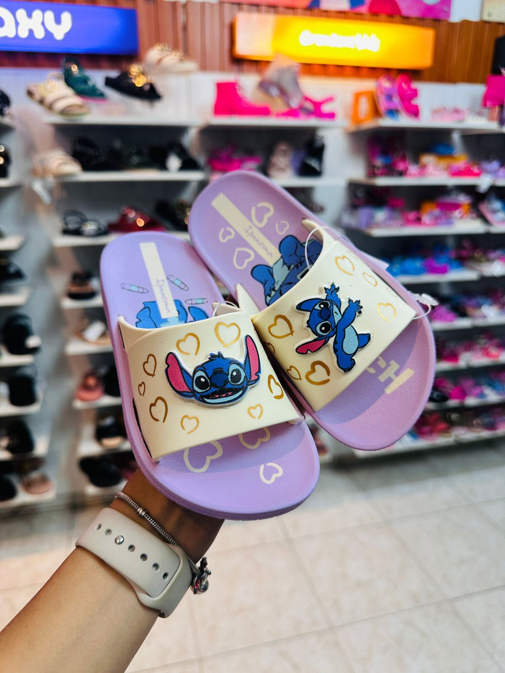 Ipanema Disney Slide Kids Lila/Beige