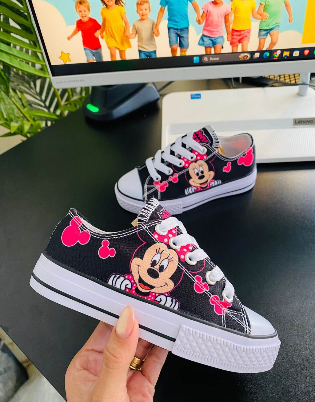 Tenis Minnie negro
